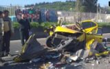 تصادف مرگبار سمند با کامیون با 4 کشته و زخمی در نکا
